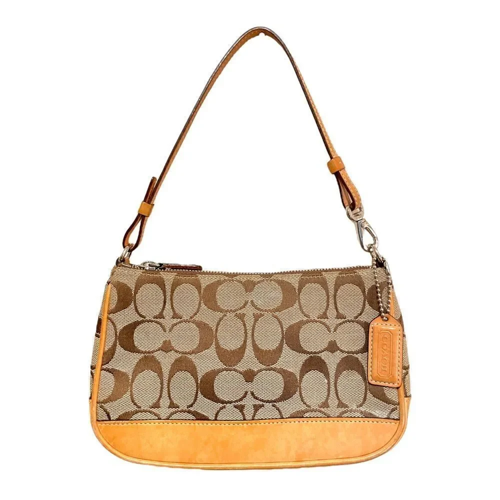 COACH Monogram Small Shoulder Bag & COACH Monogram Wristlet